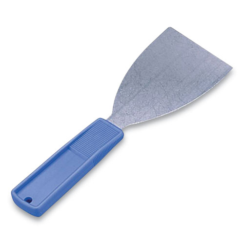 Impact® Putty Knife, 3" Wide, Stainless Steel Blade, Blue Polypropylene
