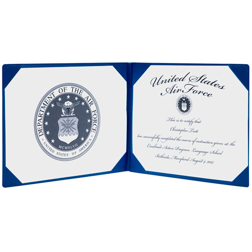 NSN1153250 USAF Seal Certificate Holders