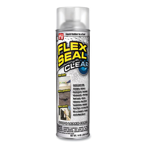 Liquid Rubber Sealant Coating Spray, 14 oz Spray, Clear Sealing