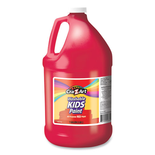 CraZArt® Washable Kids Paint, Red, 1 gal Bottle Montana Broom
