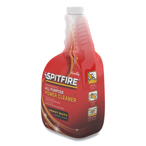 Spitfire All Purpose Power Cleaner, Liquid, 32 oz Spray Bottle, 4/Carton