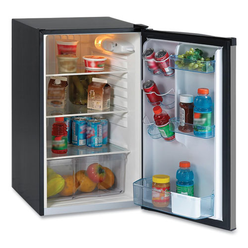4.4 Cu.Ft. Auto Defrost Refrigerator, 19.25 x 22 x 33, Black with