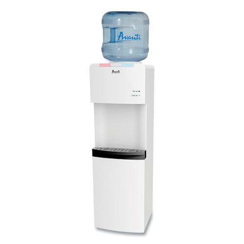 Hot and Cold Water Stand Up Dispenser, 3 5 gal, 11 x 12 x 36, White