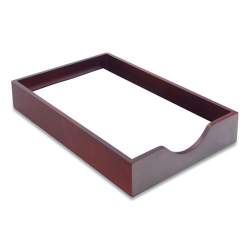 Hardwood Stackable Desk Trays, 1 Section, Legal Size Files, 10.25" x 15