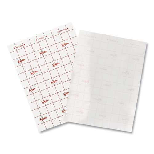 Clear Self Adhesive Laminating Sheets, 3 mil, 9" x 12", Matte Clear