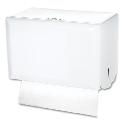 San Jamar® Singlefold Paper Towel Dispenser, 10.75 x 6 x 7.5, White