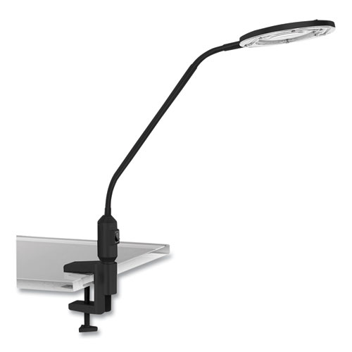 Clamp On, 3 Diopter LED Desktop Magnifier, 6.88w x 16.63d x 16.75h