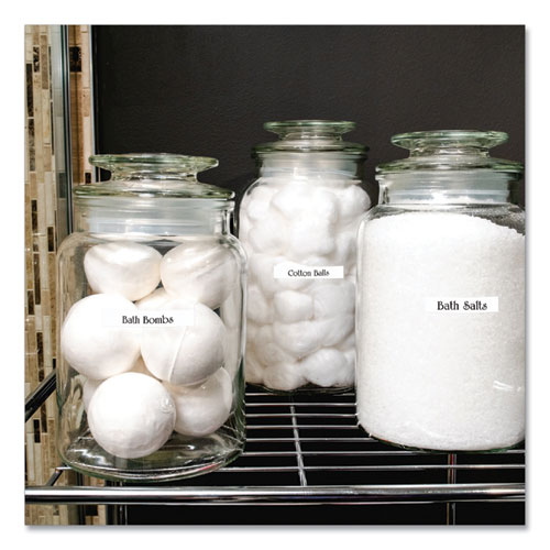 TZe Standard Adhesive Laminated Labeling Tape, 0.35" x 26.2 ft, Black