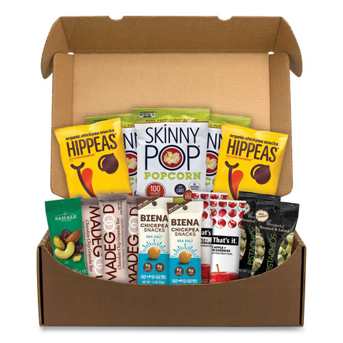 Snack Box Pros Vegan Snack Box, 15 Assorted Snacks/Box ; Ships in 13