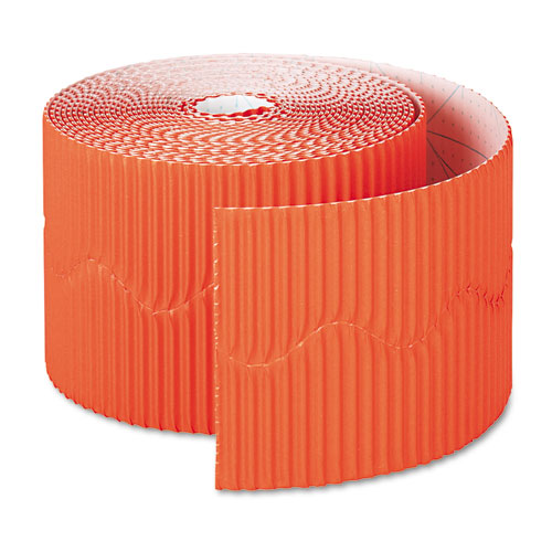 Bordette Decorative Border, 2.25" x 50 ft, Orange Classroom