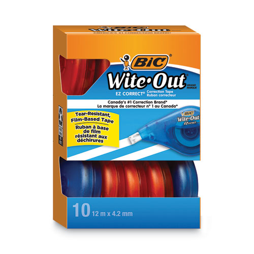 Wite Out EZ Correct Correction Tape Value Pack, Non Refillable