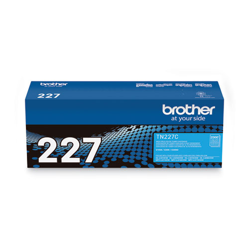 TN227C High Yield Toner, 2, 300 Page Yield, Cyan Inks & Toners