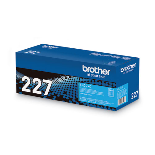 TN227C High Yield Toner, 2, 300 Page Yield, Cyan Inks & Toners