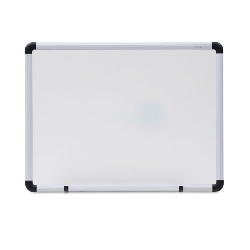 Modern Melamine Dry Erase Board with Aluminum Frame, 24" x 18", White