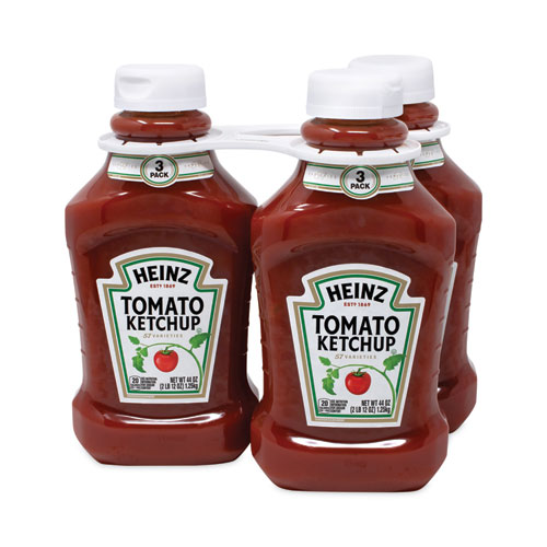 Heinz Tomato Ketchup Squeeze Bottle, 44 oz Bottle, 3/Pack, Ships in 13 Business Days Able