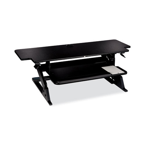 Precision Standing Desk, 42" x 23.2" x 6.2" to 20", Black