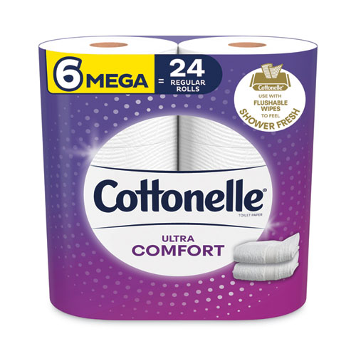 Ultra ComfortCare Toilet Paper, Soft Tissue, Mega Rolls, Septic Safe, 2
