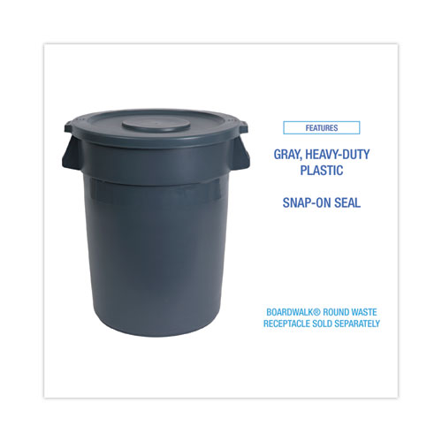 Dove Technologies Lids for 44 gal Waste Receptacles, FlatTop, Round