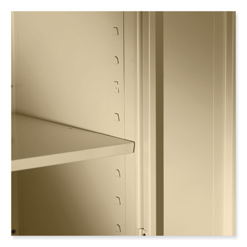 Deluxe Recessed Handle Storage 36w x 24d x 78h, Light Gray