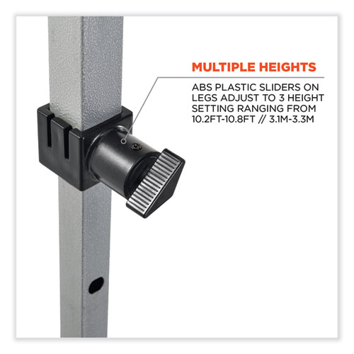 Shax 6051 Heavy Duty Pop Up Tent Kit, Single Skin, 10 ft x 10 ft