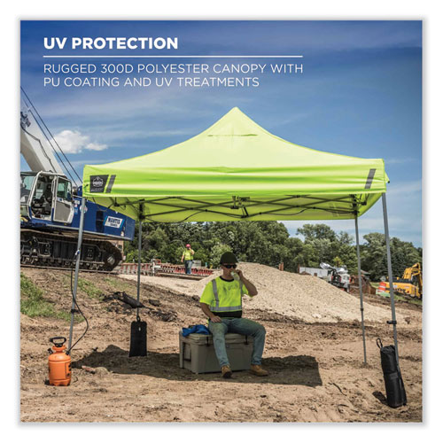 Shax 6051 Heavy Duty Pop Up Tent Kit, Single Skin, 10 ft x 10 ft