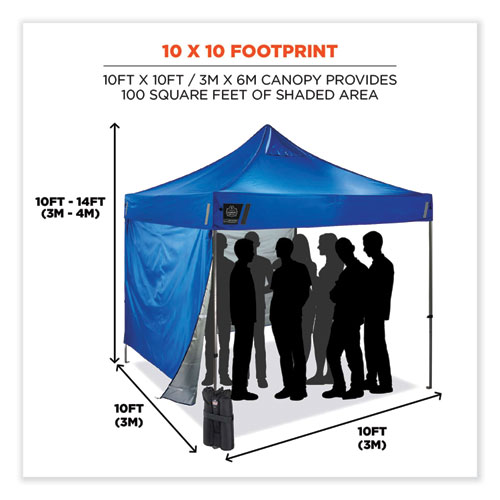 Shax 6051 Heavy Duty Pop Up Tent Kit, Single Skin, 10 ft x 10 ft
