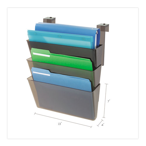DocuPocket Three Pocket File Partition Set, 3 Sections, Letter Size