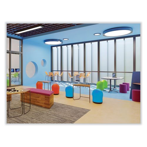 Zenergy Swivel Ball Chair, Backless, Supports Up to 250 lb, Baby Blue