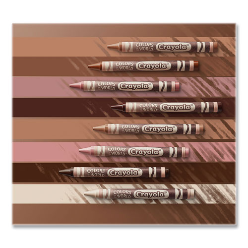 Colors of the World Crayons, Assorted, 24/Pack