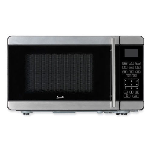 0.7 Cubic Foot Microwave Oven, 700 Watts, Stainless Steel/Black