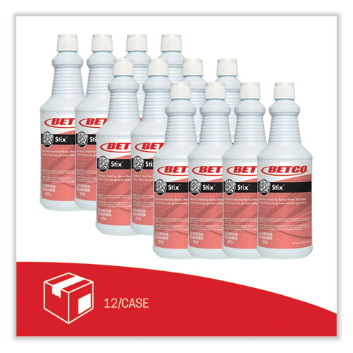 Stix Toilet Bowl Cleaner, Cherry Almond Scent, 32 oz Bottle, 12/Carton