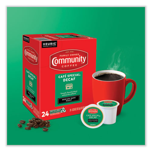 Cafe Special Decaf K Cup, 24/ Box Caffeinated Community Coffee®