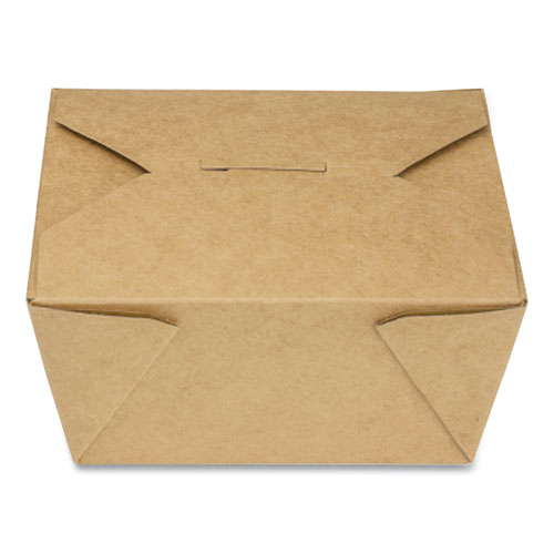 Reclosable Kraft TakeOut Box, 30 oz, Paper, 450/Carton Advanced