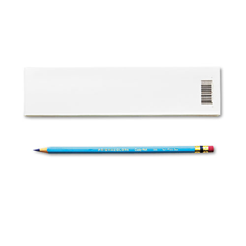Prismacolor® ColErase Pencil w/Eraser, NonPhoto Blue Lead/Barrel, Dozen National Everything