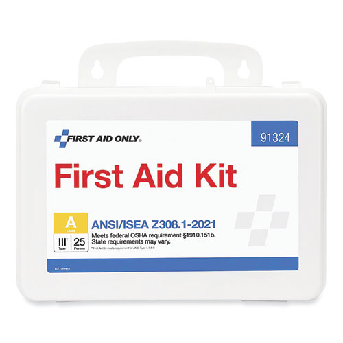 First Aid Only™ ANSI 2021 First Aid Kit for 25 People, 94 Pieces