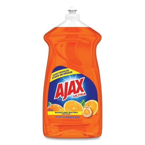 Ajax® Dish Detergent, Liquid, Antibacterial, Orange, 52 oz, Bottle, 6/Carton New System