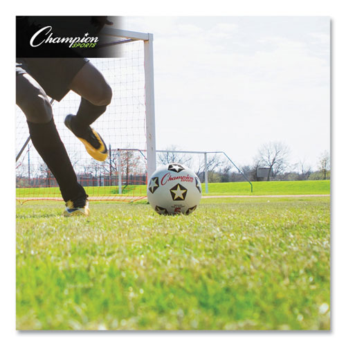 Rubber Sports Ball, For Soccer, No. 5 Size, White/ Black Balls