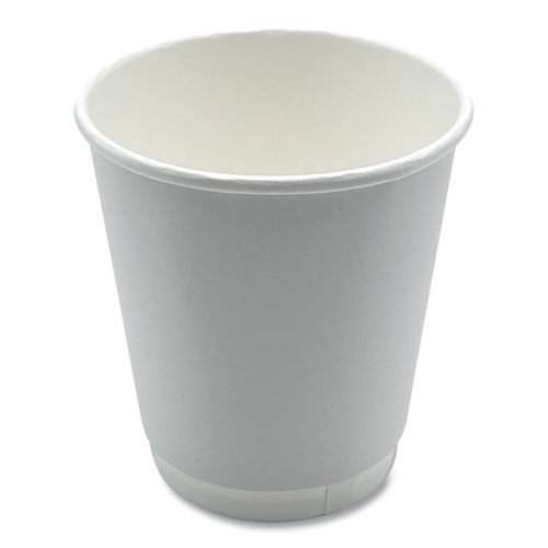 Paper Hot Cups, DoubleWalled, 10 oz, White, 25/Pack Advance Office