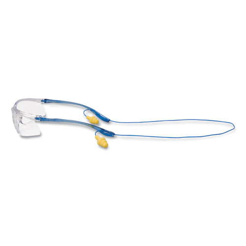 Virtua Sport CCS Protective Eyewear, Blue Plastic Frame, Clear