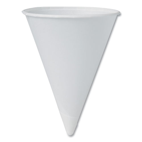 SOLO® Cone Water Cups, 4 oz, White, 200/Bag, 25 Bags/Carton ; KSS Enterprises