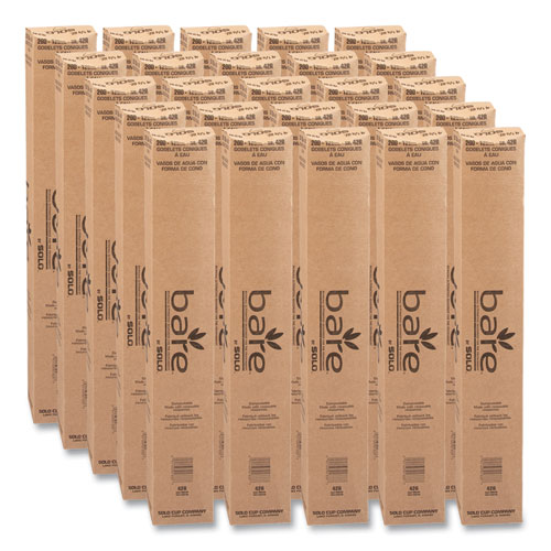 SOLO® Cone Water Cups, 4.25 oz, White, 200/Bag, 25 Bags/Carton ; KSS Enterprises