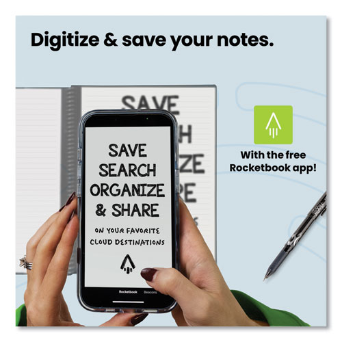 Core Smart Notebook, Wide/ Legal Rule, Black Cover, (18) 8.8 x 6 Sheets