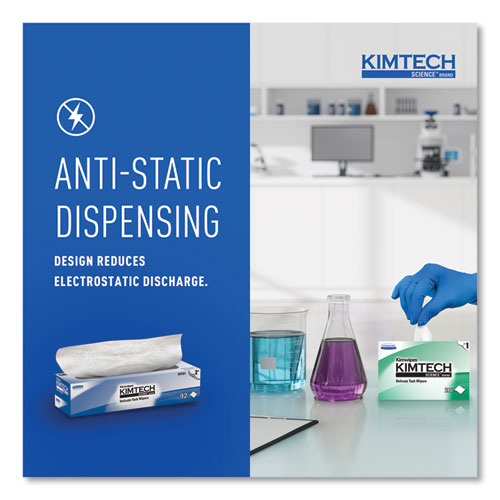 Kimwipes Delicate Task Wipers, 2 Ply, 14.7 x 16.6, Unscented, White