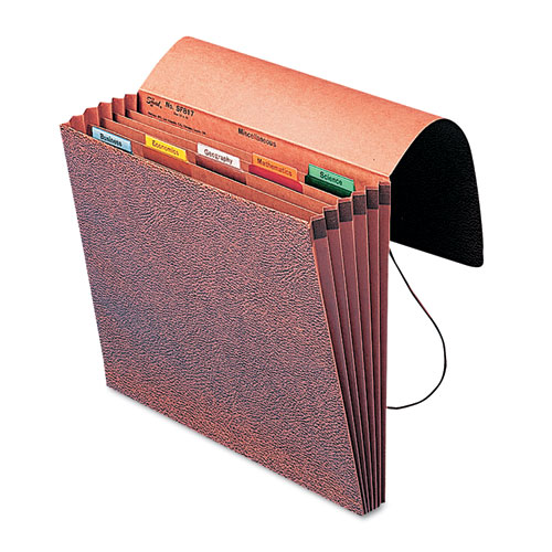 Smead 70540 Accordion Expanding File, 6 Pockets, 1/5 Tab, LeatherLike