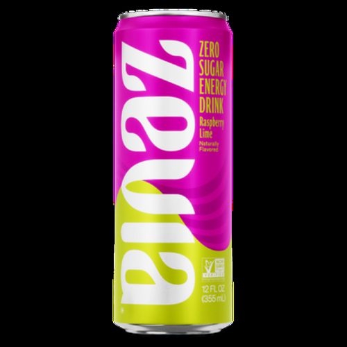 Zero Sugar Naturally Sweetened Energy Drink, Raspberry Lime, 12 oz Can
