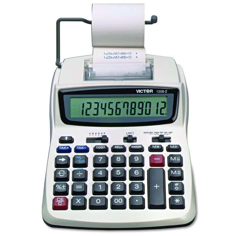 VCT12082 Victor® 12082 12082 TwoColor Compact Printing Calculator