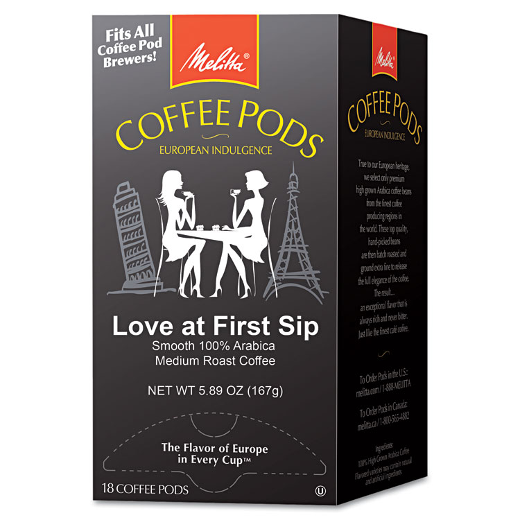 MLA75415 Melitta® 75415 Coffee Pods, Love at First Sip (Medium Roast
