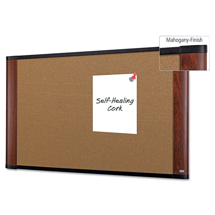 MMMC4836MY 3M™ C4836MY Cork Bulletin Board, 48 x 36, Aluminum Frame w