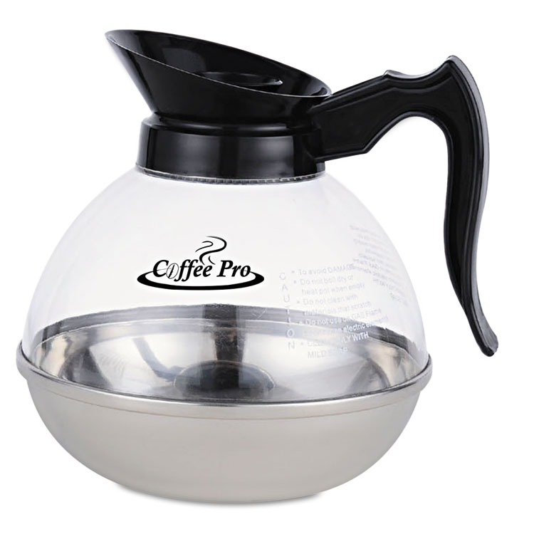 Unbreakable Regular Coffee Decanter, 12Cup, Stainless Steel