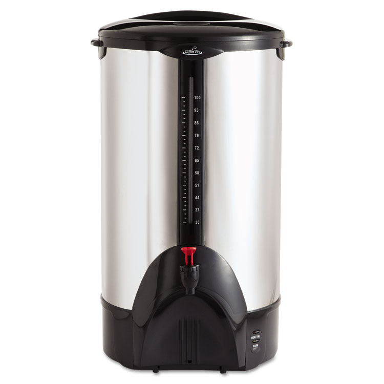 OGFCP100 Coffee Pro CP100 100Cup Percolating Urn, Stainless Steel
